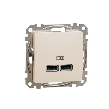 USB-рож A+A 2,1A Бежевий Sedna Design