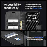 Чохол-книжка Spigen для iPhone 15 Pro Max - Wallet S Pro, Black (ACS06605), фото 7