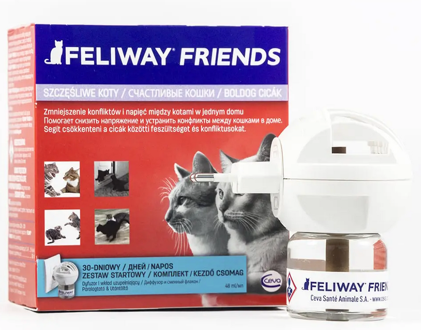 Ceva Feliway Friends заспокійливий засіб для котів під час стресу, дифузор+змінний блок, 48 мл