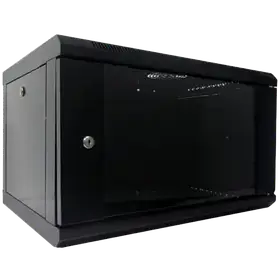 Hypernet WMNC-500-6U-FLAT-BLACK Шафа комутаційна настінна 6U 600x500