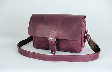 Жіноча сумка Алекс з натуральної шкіри колір Бордо