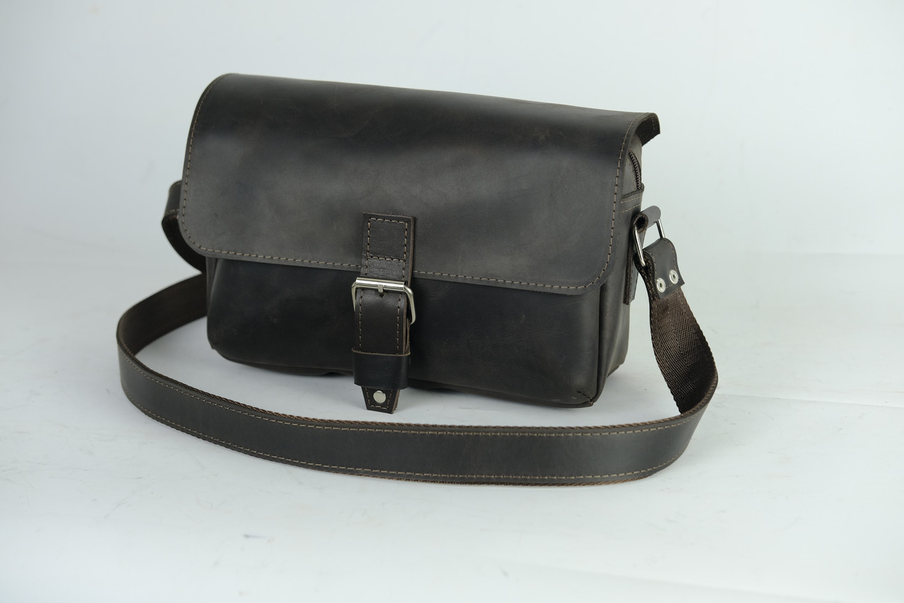 Жіноча сумка Алекс з натуральної шкіри колір Шоколад