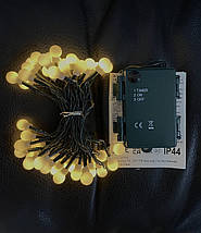Гірлянда "Змійка-кульки", "Luca Lighting", 3,9 м, 48 LED теплий білий, фото 5
