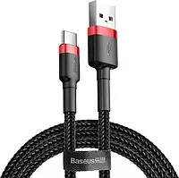 Кабель Baseus Cafule Cable USB for Type-C 3 A 2 м Red/Black