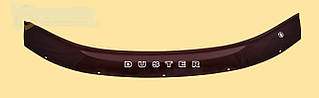 Дефлектор капоту (мухобійка ANV) для Dacia Duster 2010-15 на скобах