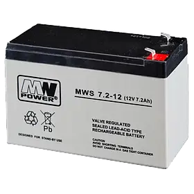 MW Power MWS 7.2-12 (12V 7.2Ah) AGM Акумуляторна батарея