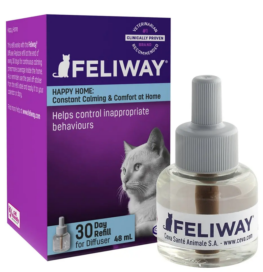Ceva Feliway Classic заспокійливий засіб для кішок під час стресу, змінний блок для дифузору, 48 мл