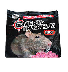 Засіб від гризуні родентицид Смерть Гризунам екстра гранула 100г Агромаксі