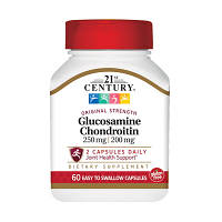 Препарат для суглобів і зв'язок 21st Century Glucosamine Chondroitin, 60 капсул