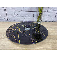 Тортовница поворотная 30см Marble Black Viva S3012/2-Z306