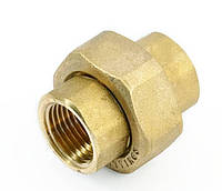 Сгон-Американка латунная General Fittings 2700A7H101000A прямая DN25 1"ВВ