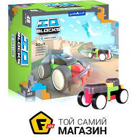 Пазл конструктор для мальчиков от 4 лет - Guidecraft IO Blocks Race Cars (G9607)