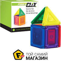 Магнитный конструктор для мальчиков, девочек от 3 лет - Guidecraft PowerClix Solids Starter Set (G9481)