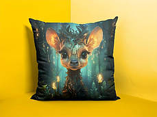 Декоративна подушка 45х45 см, «Казковий ліс. Жирафенятко», фото 2