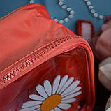 ❤️Виразна жіноча косметичка Chamomile Peachmysterious зі зручною петелькою, Помаранчева, фото 2