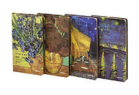 Блокнот LYH50965-2630D "Van Gogh" в линию, с золотым напылением (96 листов, 10.5*18.4 см.)