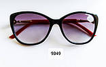 Окуляри жіночі в пластмасовій оправі тоновані 9049, фото 2
