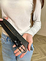 Шкіряний ремінь у чорному кольорі, фото 4