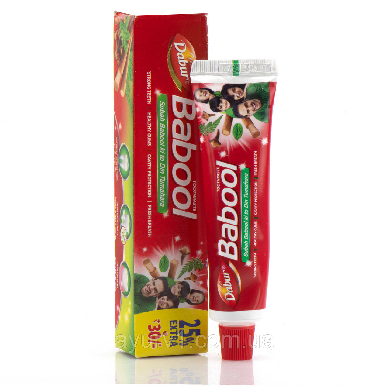 Зубна паста Баул з акацією , Дабур, Toothpaste Babool, Dabur,90 г