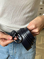 Шкіряний ремінь у чорному кольорі, фото 5