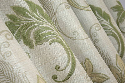 Шторна тканина з льону. Висота 2,7м. Колір бежевий з оливковим. Код 1295ш
