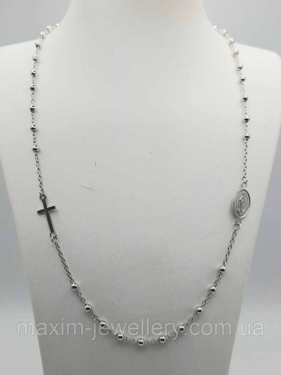 Вервиця з намистинками із срібла, фото 1