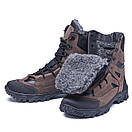 Зимові берці шкіряні військові коричневі Арт-106, фото 7