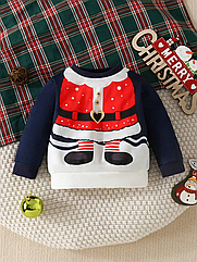 Світшот різдвяний дитячий новорічний світшот Shein Christmas 2307B зріст 74-80 см 9-12 місяців