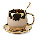 Чашка із блюдцем керамічна Аромат 150 мл Elisey 8904-010