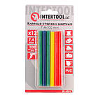 Комплект стрижнів клейових кольорових 7,4 мм * 100 мм, 12 шт. INTERTOOL RT-1031