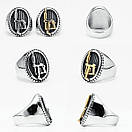 Кільце печатка перстень чоловіче сталеве TATTOO 19 з медичної нержавіючої сталі з Тату машиною, фото 6