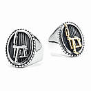 Кільце печатка перстень чоловіче сталеве TATTOO 19 з медичної нержавіючої сталі з Тату машиною, фото 4