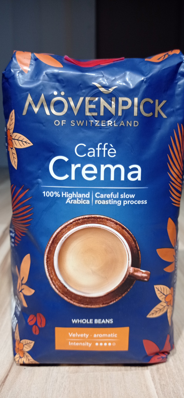 Кава натуральна в зернах Movenpick Caffe Crema 100% арабіки 500 г