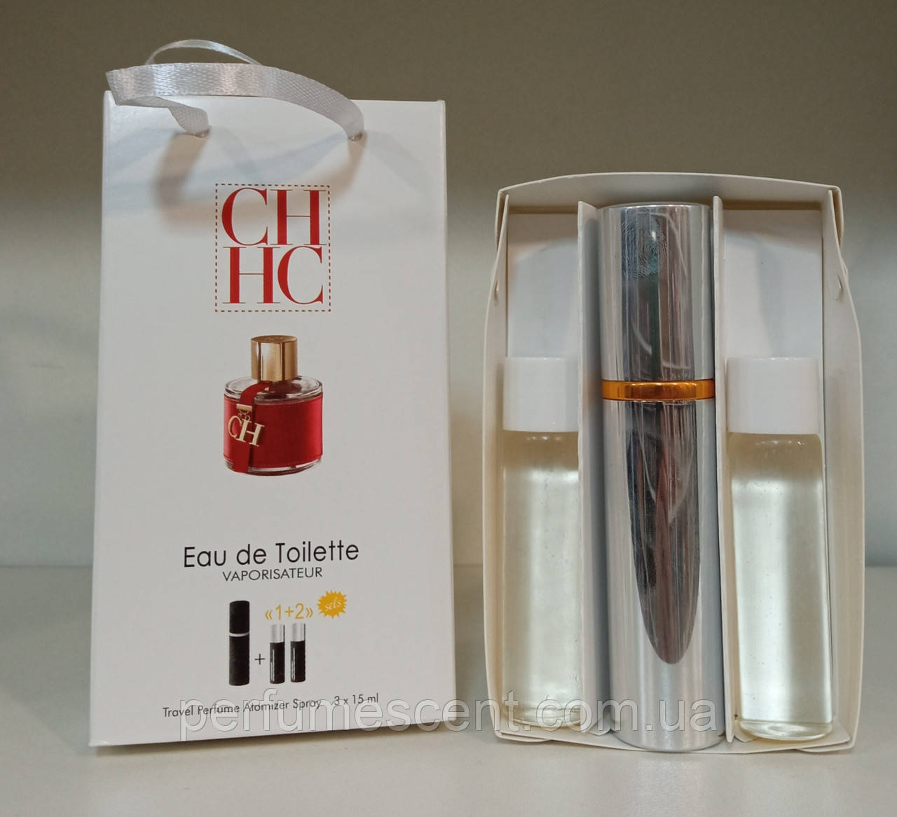 Парфумований набір 3*15 мл Carolina Herrera CH (жіночий)