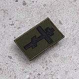 Шеврон хрест капелан олива, фото 2