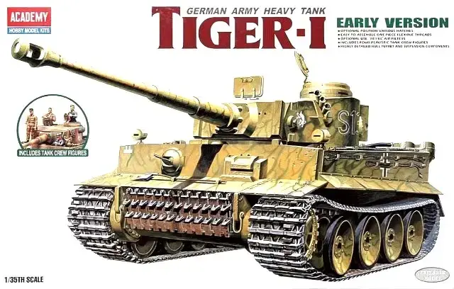 Tiger 1 Early Version. Збірна модель танка у масштабі 1/35. ACADEMY 13264, фото 1