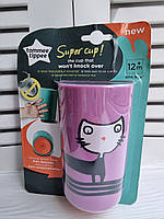 Томми Типпи Чашка Super Cup Anti-Tip Cup для детей от 12 месяцев и старше, 300 мл .модель КОШКА