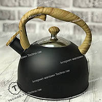 Чайник зі свистком 2.5 л з неіржавкої сталі Edenberg EB-1438 Чайник для індукційної плити Чайник газовий