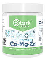 Комплекс мінералів Stark Pharm — Stark Calcium Magnesium & Zinc Powder (260 грамів)