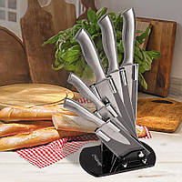 Набор кухонных ножей с подставкой 6 предметов Maestro MR-1410 Набор ножей из нержавеющей стали