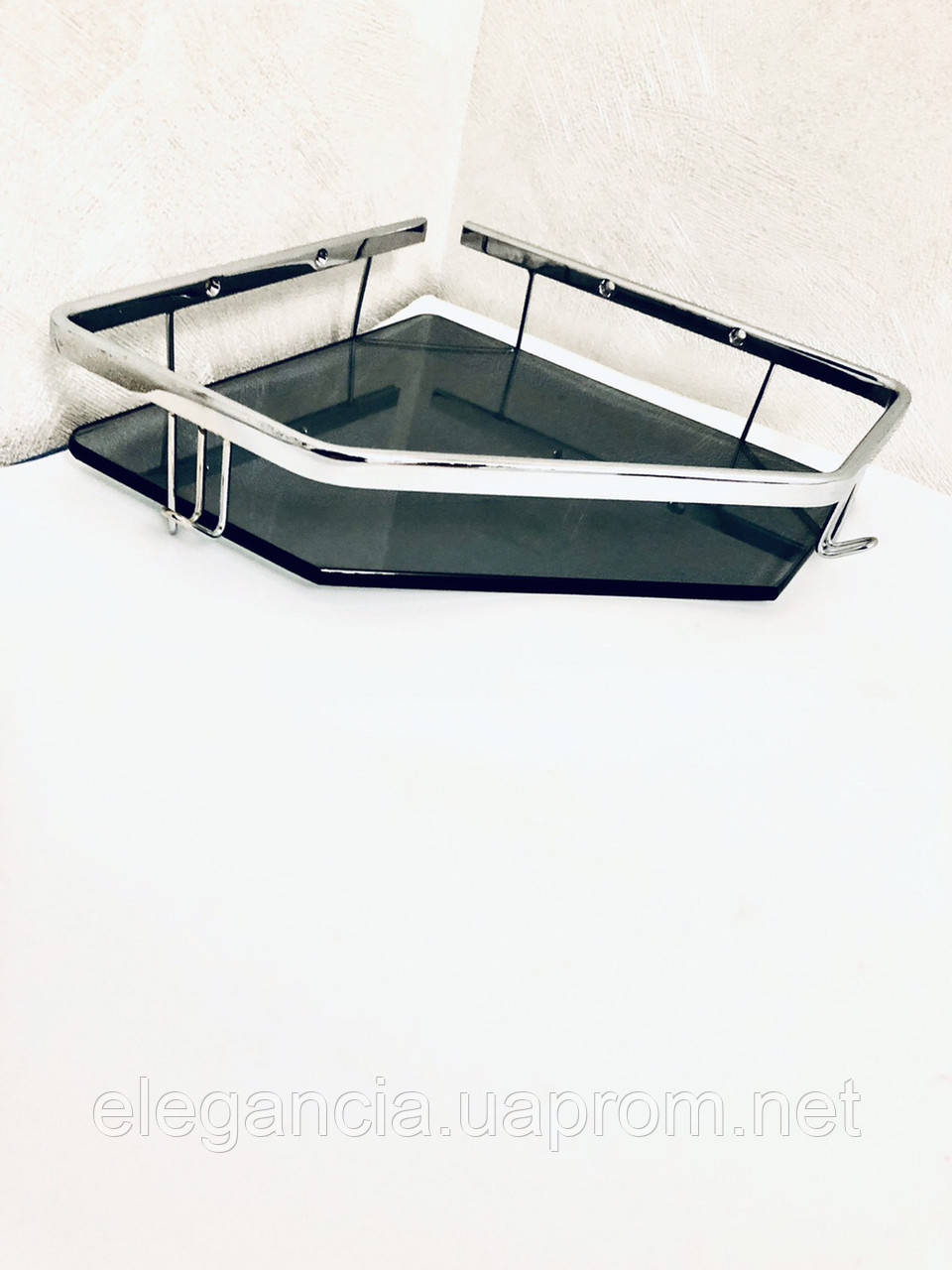 Угловая полочка для ванной и душевой из латуни 22х22 - фото 4 - id-p2028640073