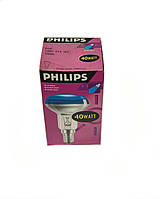 Лампа накаливания рефлекторная Philips R50 синяя