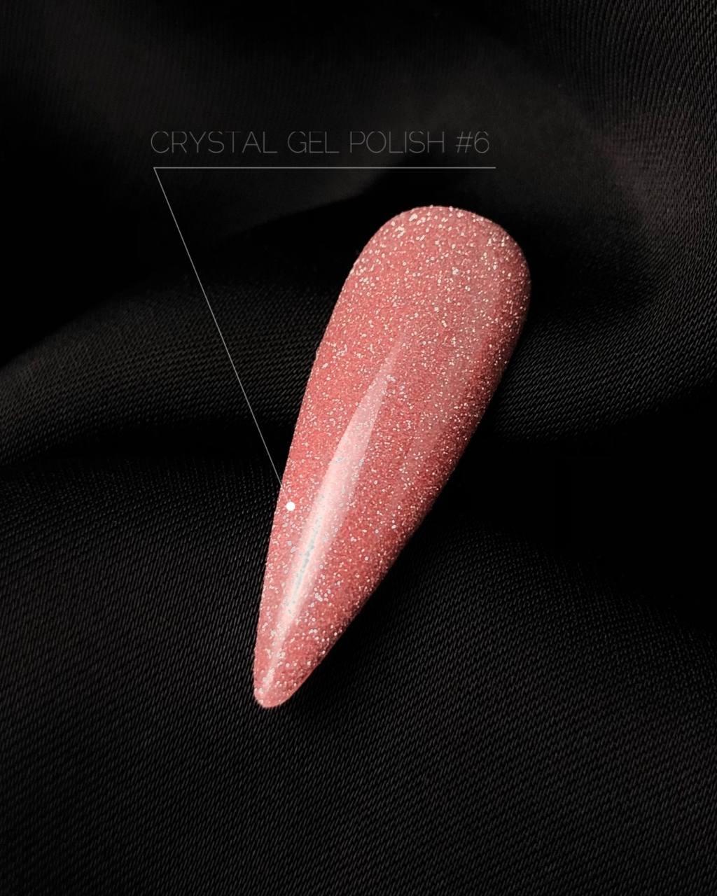 Гель-лак для нігтів світловідбивний Crooz Crystal Gel Polish №6 8 мл