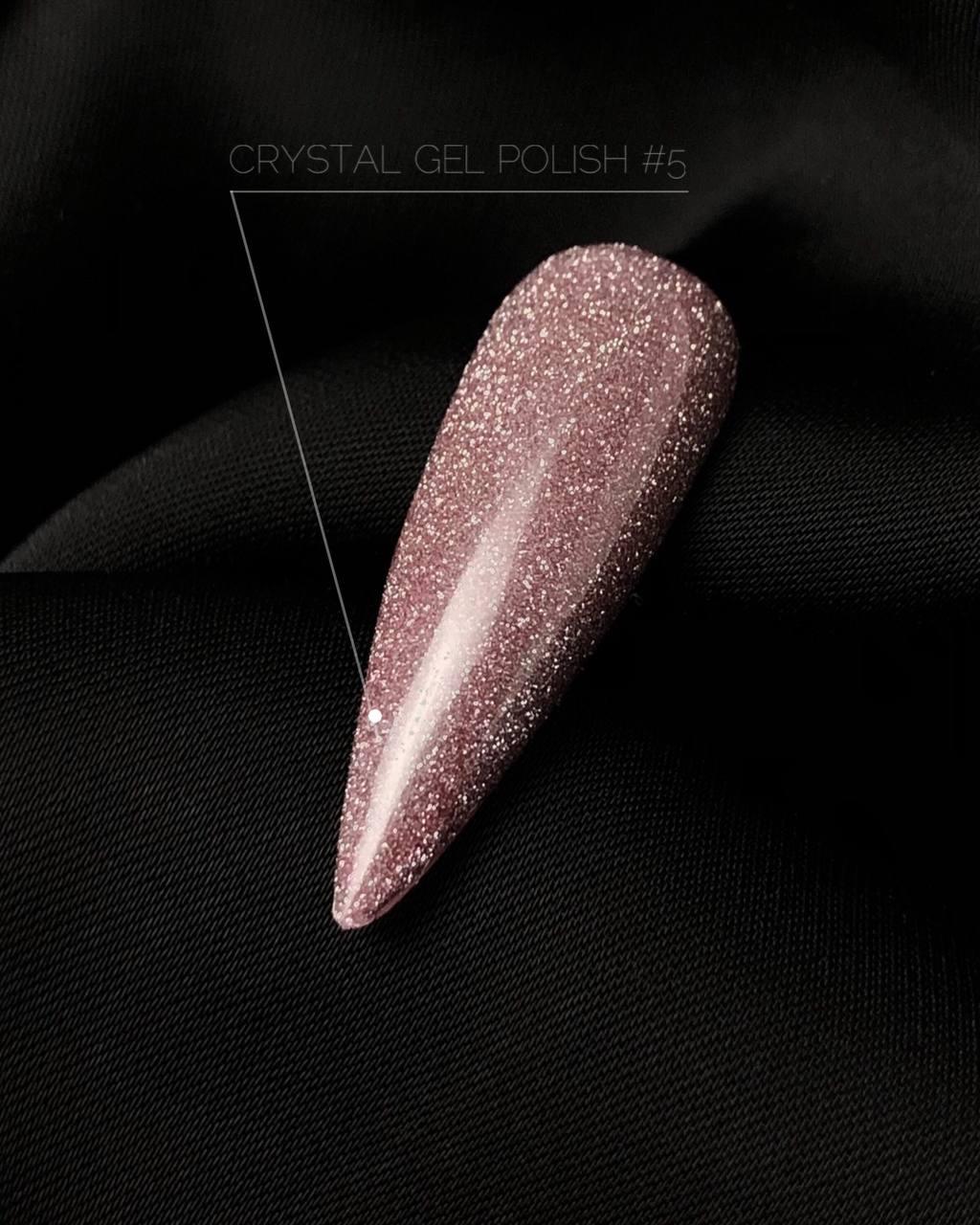 Гель-лак для нігтів світловідбивний Crooz Crystal Gel Polish №5 8 мл