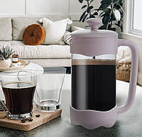 Френч-пресс для чая и кофе 350мл Maestro MR-1669-350 Чайник заварник с прессом стеклянный