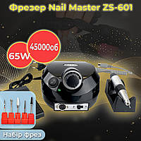 Фрезер для маникюра ZS 601 машинка для ногтей Nail Master ЗС 601 45000 оборотов 65 Ватт фрейзер ZS