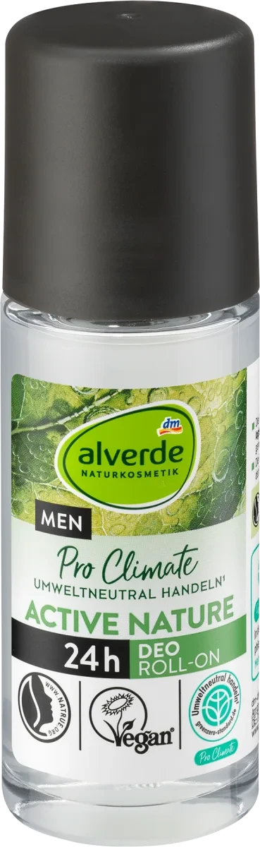 Кульковий дезодорант для чоловіків alverde Men Active Nature, 50 мл