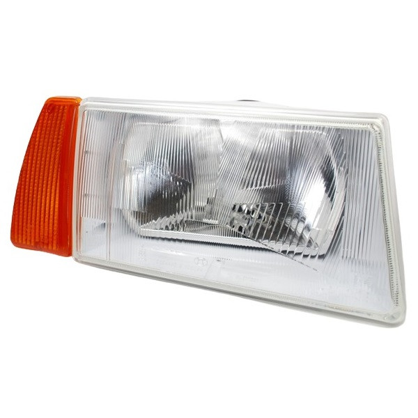 Фара ВАЗ 2108, 2109, 21099 (сірий корпус) (покажчик повороту жовтий) права (ви-во ESER)