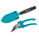 Секатор для квітів + совок Gardena Starter Kit