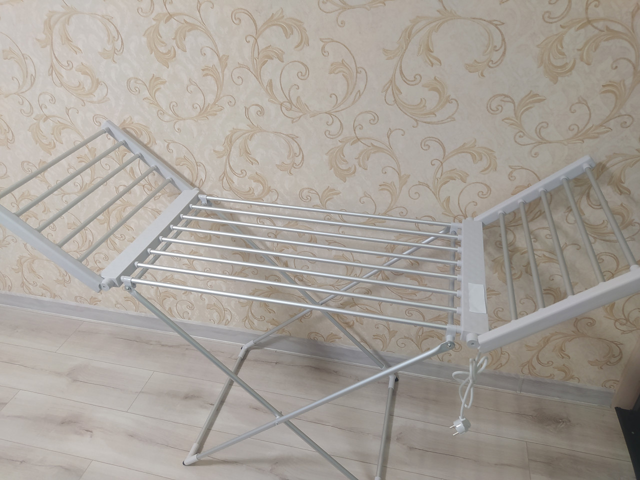 Електрична сушарка для білизни підлогова Comfort EDC-53148S розкладна. Електросушарки для одягу